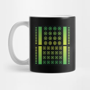 “Dimensional Screen (2)” - V.6 Green - (Geometric Art) (Dimensions) - Doc Labs Mug